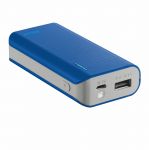 Външна батерия, TRUST Primo Power Bank 4400 Portable Charger - blue